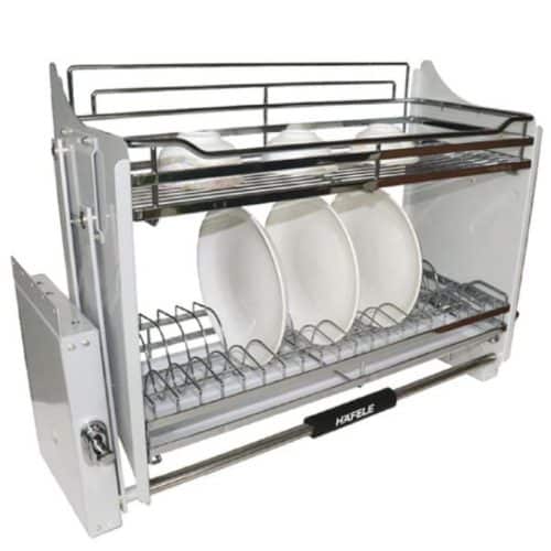 Ảnh giá bát đĩa nâng hạ Hafele 504.75.026 cho tủ rộng 900mm