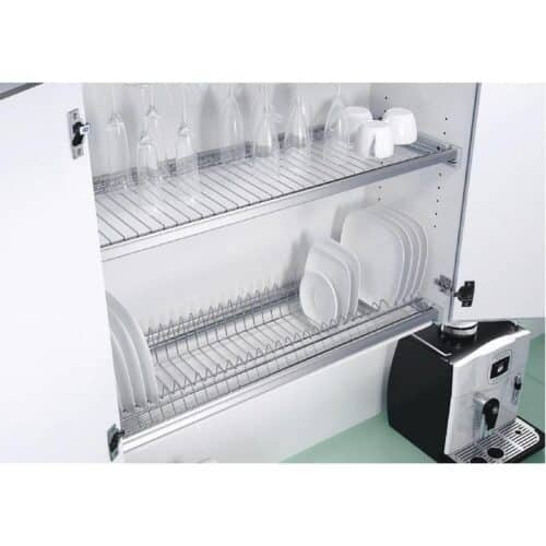 Ảnh khay up chén đĩa Hafele 544.01.308 đen 764x263mm