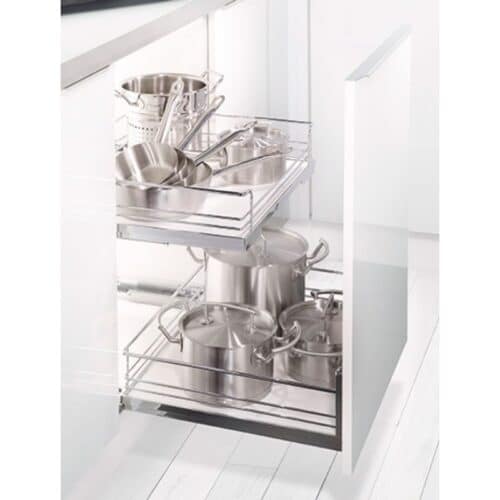 Ảnh rổ kéo tủ bếp dưới Hafele 540.24.607