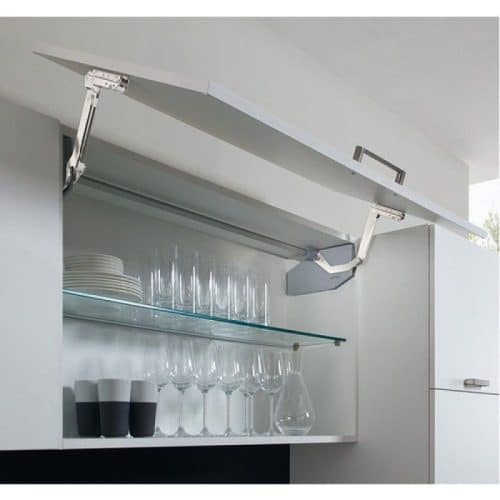 Ảnh thực tế bộ tay nâng FREE SWING Hafele 493.05.770, đen