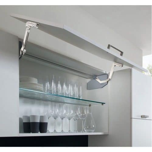 Ảnh thực tế bộ tay nâng FREE SWING Hafele 493.05.773, đen