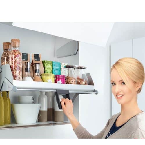 Kệ nâng hạ cho tủ bếp rộng 900mm, 1 khay, Hafele 504.68.915 3 Ảnh thực tế kệ nâng hạ cho tủ bếp rộng 900mm, 1 khay, Hafele 504.68.915