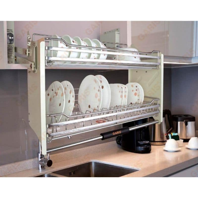 Ảnh thực tế giá bát đĩa nâng hạ Hafele 504.75.024 cho tủ rộng 700mm Ảnh thực tế giá bát đĩa nâng hạ Hafele 504.75.024 cho tủ rộng 700mm