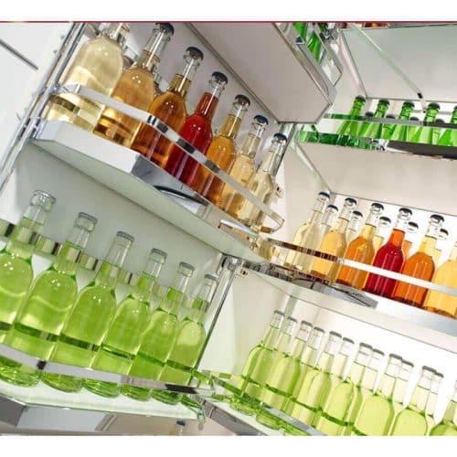 Ảnh thực tế bộ kệ đựng thực phẩm 6 tầng 450/1700mm TANDEM Hafele 545.94.612