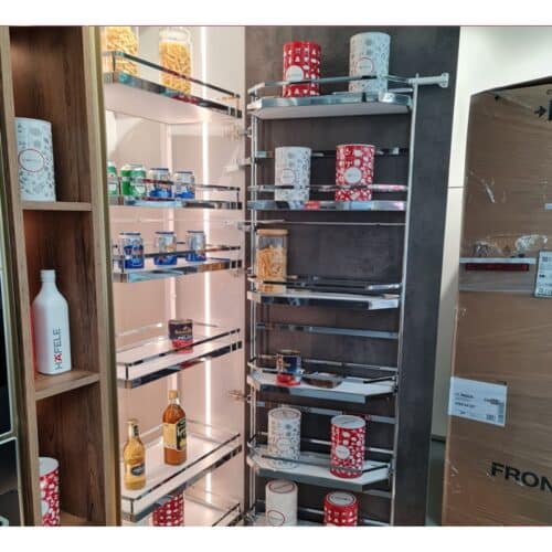 Ảnh thực tế bộ kệ đựng thực phẩm 6 tầng 600/1700mm TANDEM Hafele 545.94.652