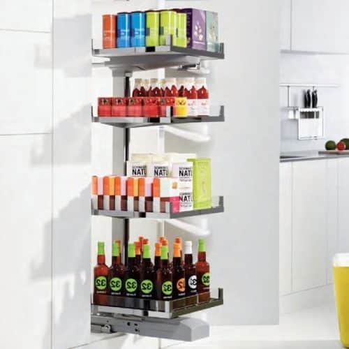 Ảnh thực tế phụ kiện tủ bếp Hafele 549.69.106 bộ CONVOY PREMIO 600/1900-2000mm, phải