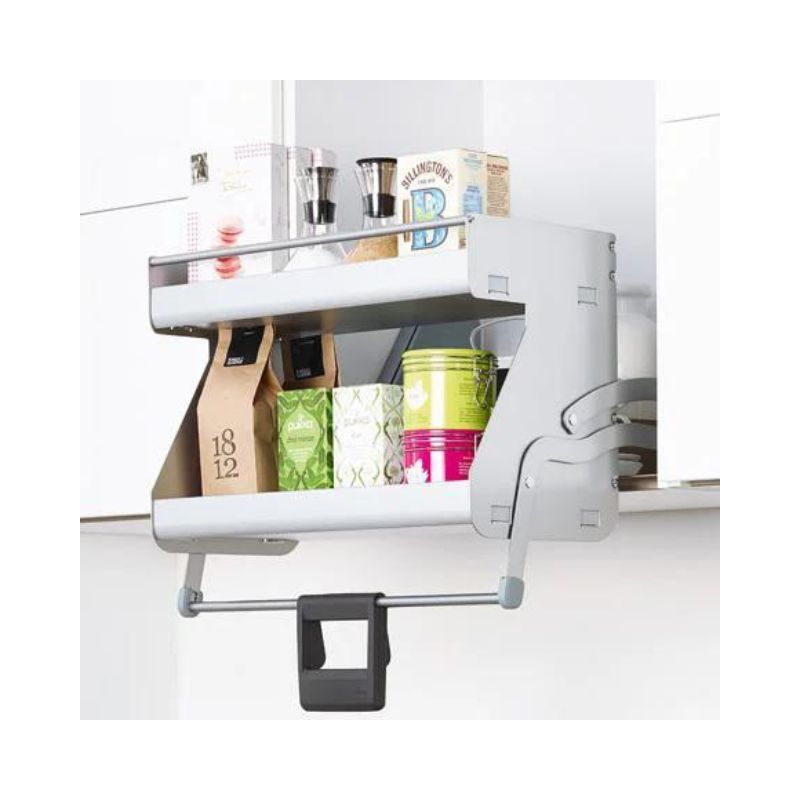 Kệ nâng hạ cho tủ bếp rộng 600mm, 2 khay, Hafele 504.68.923 Kệ nâng hạ cho tủ bếp rộng 600mm, 2 khay, Hafele 504.68.923