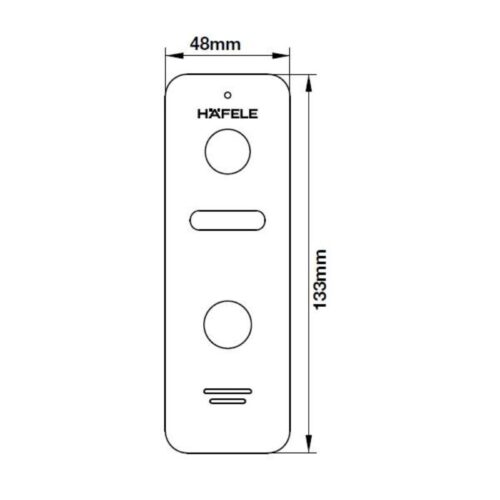 Chuông cửa camera Hafele SVD-700 959.23.085 5 Kích thước Chuông cửa camera Hafele SVD-700 959.23.085