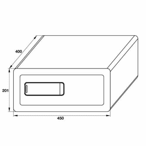Kích thước Két sắt Hafele SB-900 836.28.390