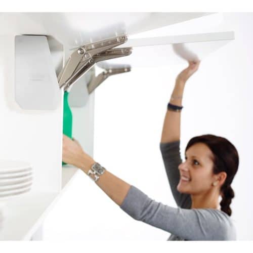 Lắp đặt bộ tay nâng FREE FLAP 1.7 Hafele 493.05.820 nắp trắng