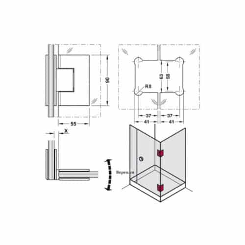 Lắp đặt Màn hình cửa Hafele SLEEK 4.3
