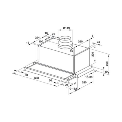 Thiết kế của Máy hút mùi Hafele HH-SG70A