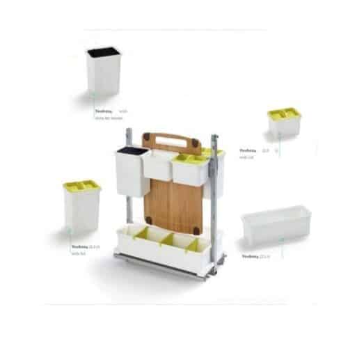 Ảnh thực tế phụ kiện tủ bếp Hafele 545.11.762 màu trắng