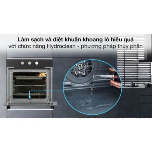 Lò nướng âm tủ Hafele HO-K60B 534.05.581 5 Làm sạch bằng phương pháp thủy phân