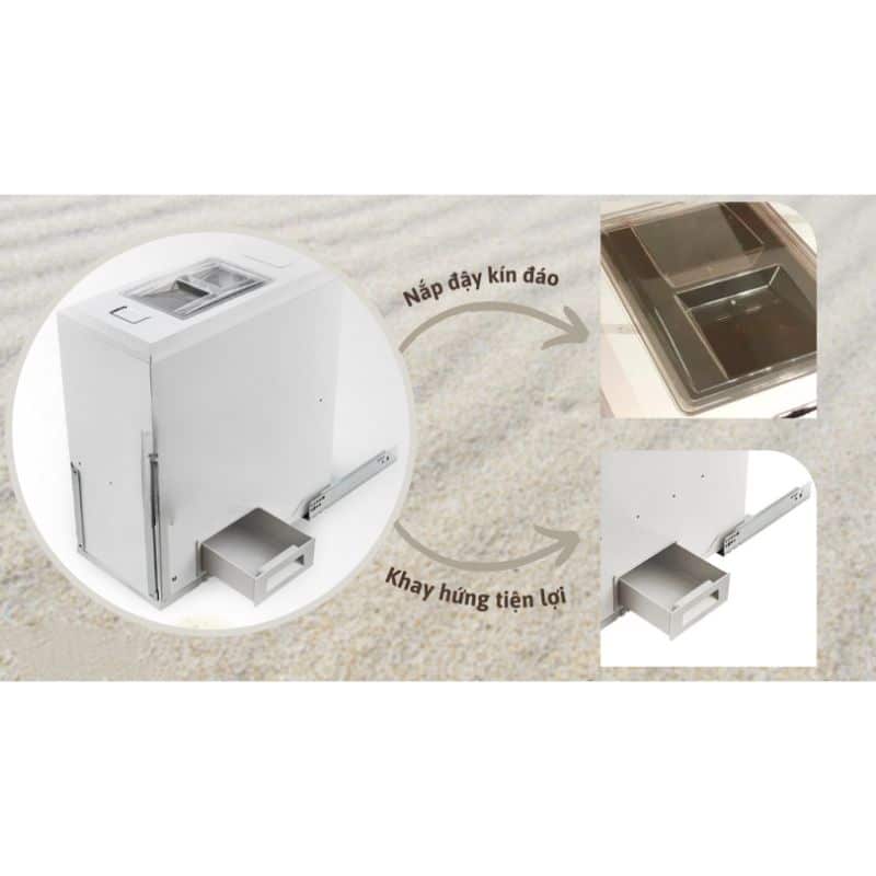 Tính năng thùng đựng gạo 30kg Hafele 549.32.753 Tính năng thùng đựng gạo 30kg Hafele 549.32.753