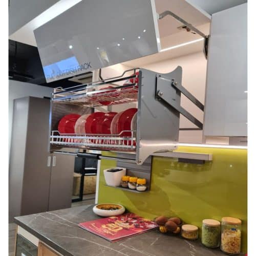 Ảnh rổ chén đĩa di động lướt tròn LENTO Cucina 504.76.205 mạ chrome