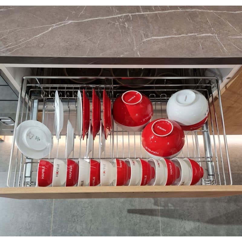 Ảnh thực tế bộ rổ chén đĩa CAPPELLA Cucina 549.08.206 mạ chrome Ảnh thực tế bộ rổ chén đĩa CAPPELLA Cucina 549.08.206 mạ chrome