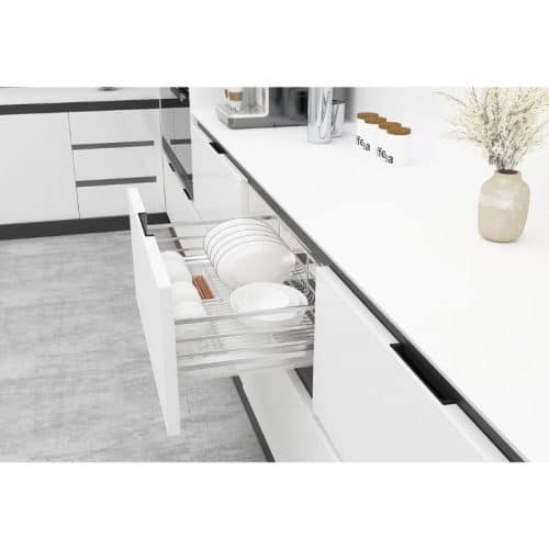 Giá kệ bát đĩa CUCINA CAPPELLA 549.08.144 600mm Inox 304 3 Ảnh thực tế bộ rổ chén đĩa CUCINA CAPPELLA 549.08.144 600mm Inox 304