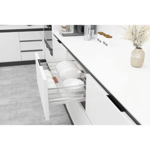 Giá kệ bát đĩa CUCINA CAPPELLA 549.08.145 700mm Inox 304 3 Ảnh thực tế bộ rổ chén đĩa CUCINA CAPPELLA 549.08.145 700mm Inox 304