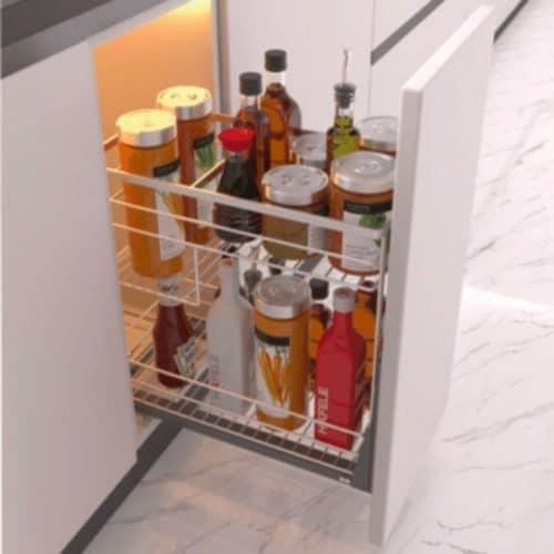 Ảnh thực tế bộ rổ gia vị SONATA Cucina 549.20.231 mạ chrome