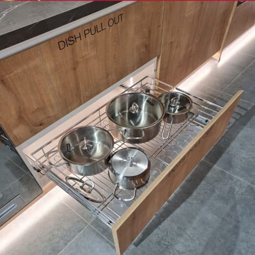 Ảnh thực tế bộ rổ xoong nồi CAPPELLA Cucina 549.08.226 mạ chrome