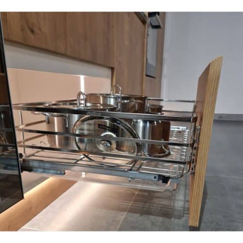 Ảnh thực tế bộ rổ xoong nồi CAPPELLA Cucina 549.08.228 mạ chrome