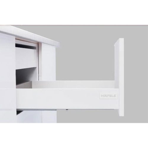 Ray hộp Hafele 552.35.745 Alto-S H120 mm màu trắng mờ 3 Ảnh thực tế ray hộp Hafele 552.35.745 Alto-S H120 mm màu trắng mờ