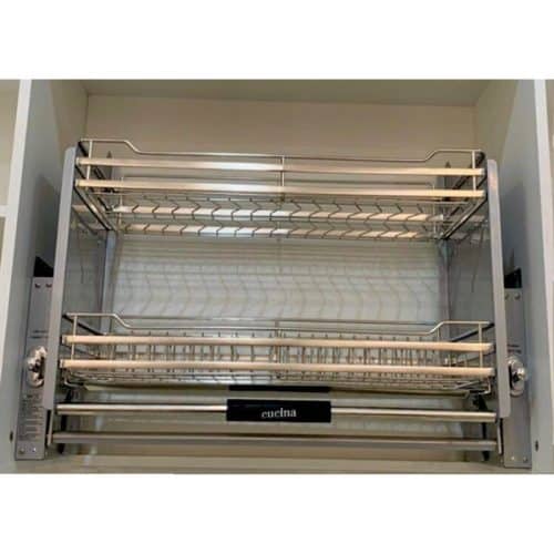 Ảnh thực tế rổ chén đĩa di động lướt dẹt LENTO Cucina 504.76.214 mạ chrome