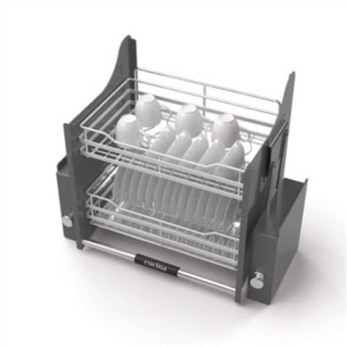 Ảnh thực tê rổ chén đĩa di động lướt tròn LENTO Cucina 504.76.205 mạ chrome