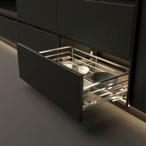 Bộ rổ xoong nồi CAPPELLA Cucina 549.08.224 mạ chrome