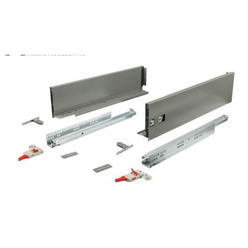 Cấu tạo ray hộp Hafele 552.35.345 Alto-S H120 mm màu xám đậm