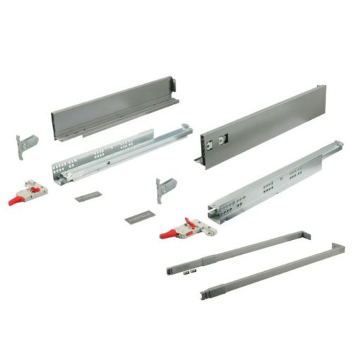 Ray hộp Hafele 552.55.316 Alto-S H80 mm màu xám đậm 3 Cấu tạo ray hộp Hafele 552.55.316 Alto-S H80 mm màu xám đậm