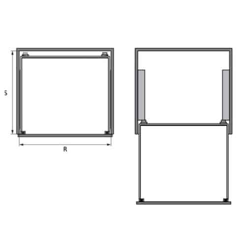 Giá kệ bát đĩa CUCINA CAPPELLA 549.08.145 700mm Inox 304 8 Kích thước bộ rổ chén đĩa CUCINA CAPPELLA 549.08.145 700mm Inox 304