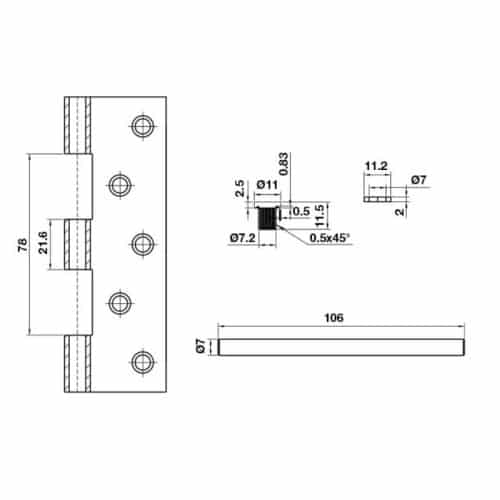 Lắp đặt bản lề lá Bauma 926.20.344