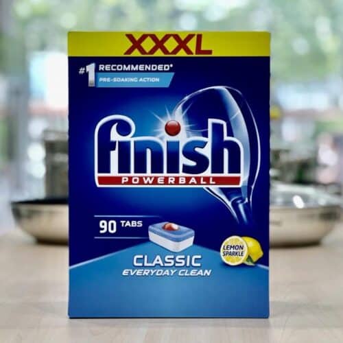 Bao bì Viên rửa bát Finish Classic Lemon 90 viên