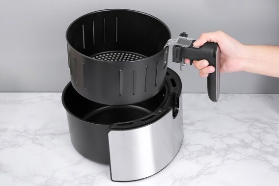 Nồi chiên không dầu Häfele có tốt không 2 lồng chiên bên trong nồi chiên không dầu Häfele