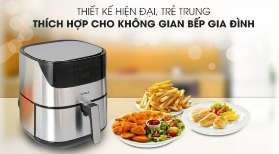 Nồi chiên không dầu Häfele có tốt không 4 thiết kế hiện đại, trẻ trung của nồi chiên không dầu Häfele