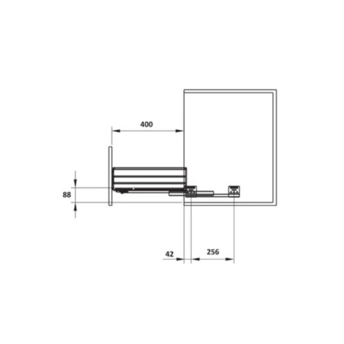 Bộ rổ bát đĩa Hafele 549.08.003 600mm