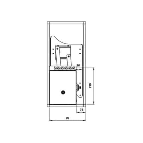 Bộ rổ bát đĩa Hafele Lento 504.76.020 700mm 3 Bộ rổ bát đĩa Hafele Lento 504.76.020 700mm
