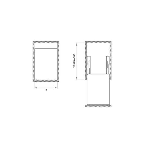 Bộ rổ gia vị Hafele Sonata 549.20.032 200mm 3 Bộ rổ gia vị Hafele Sonata 549.20.032 200mm