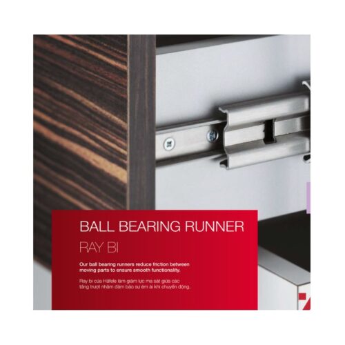 Ray bi giảm chấn 500mm Hafele 494.02.065 3 anh thuc te cua ray bi giam chan 500mm hafele 494 02 065