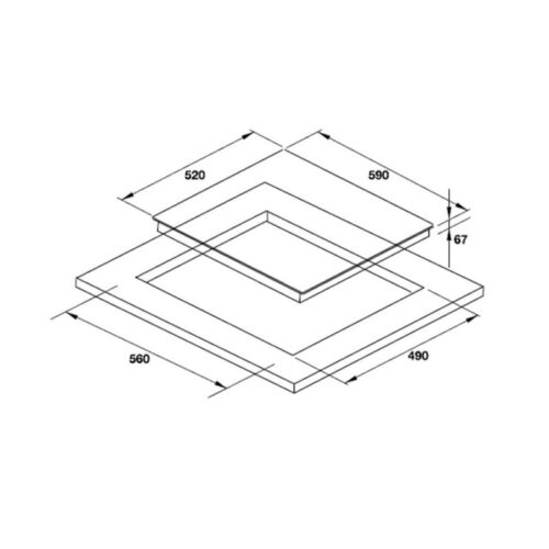 Bếp từ Hafele 3 vùng nấu HC-I603B 536.01.601 lắp âm 3 bep tu hafele hc i603b 536 01 601 1