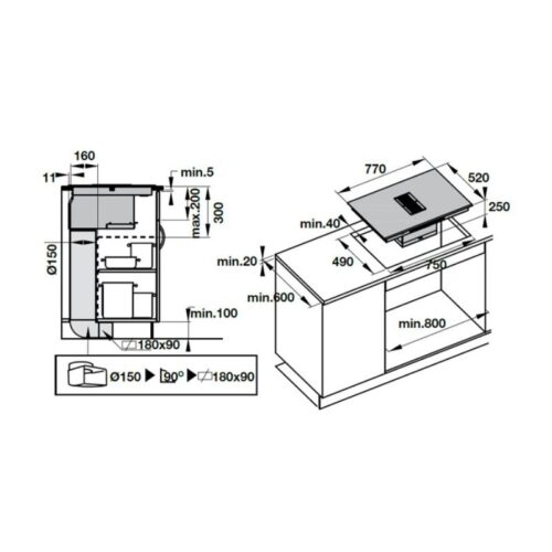 bep tu ket hop hut mui hafele hc ihh77a 539 66 822 2