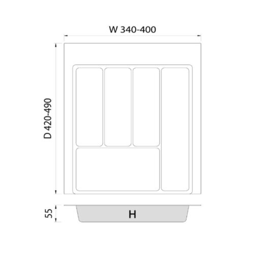 kcih thuoc khay chia tu bep hafele 450mm imundex 7 806 936
