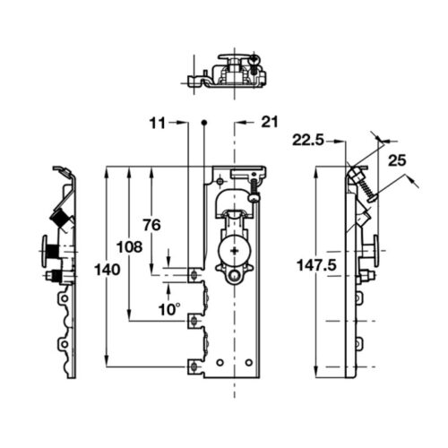 kich thuoc bas treo tu am tuong trai hafele 290 41 915 1