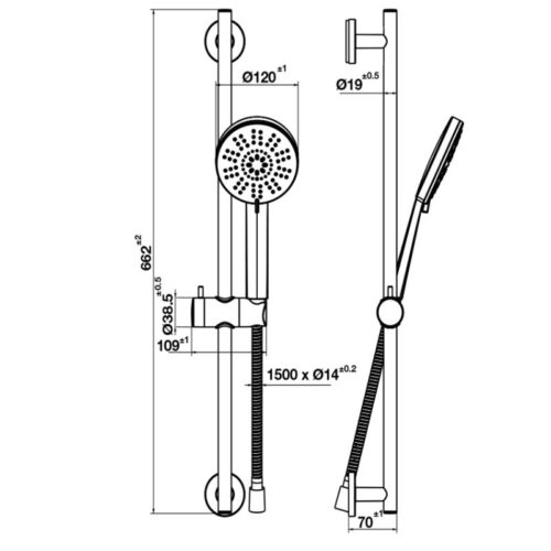 kich thuoc bo sen tay airsense 120r ket hop thanh truot hafele 495 60 684