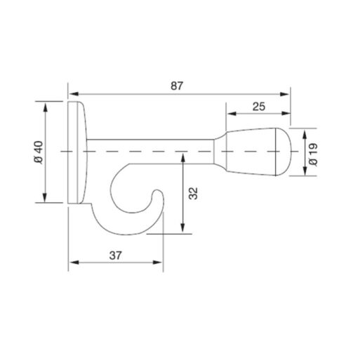 kich thuoc chan cua gan tuong co moc hafele diy 489 70 220