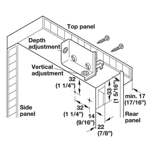 kich thuoc de gan tuong lap phai hafele 290 00 700 1