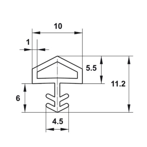 kich thuoc dem khi cho cua 10mm hafele 950 51 200