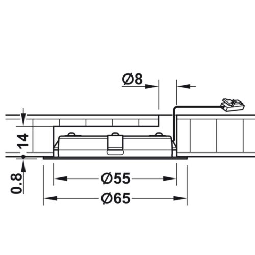 kich thuoc den led chieu 24v hafele 833 75 120